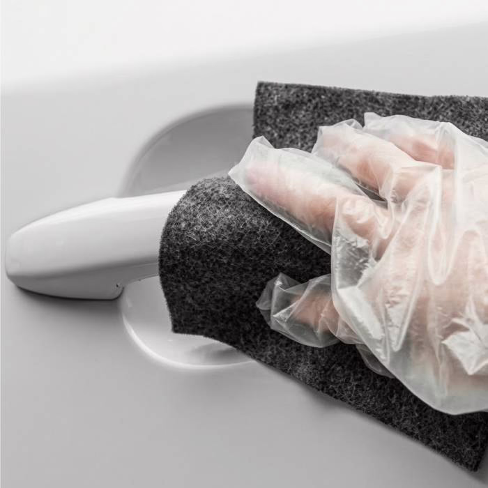 Step 02: Work the cloth in